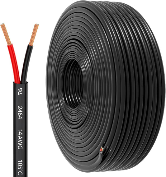 14 Gauge Wire 2 Conductor Electrical Wire, 14 AWG 2.08mm² Wire PVC Cord