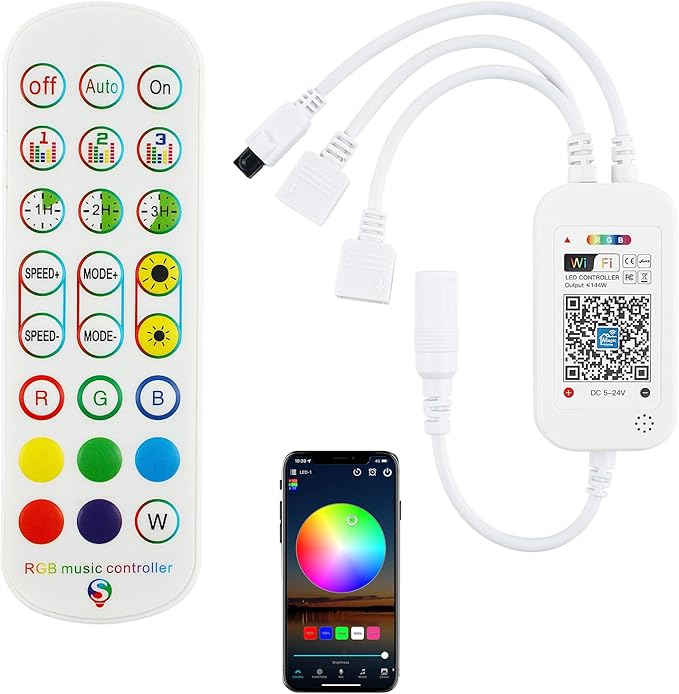 Taoellen Smart WiFi & IR Dual-Control RGB LED Controller by Taoellen