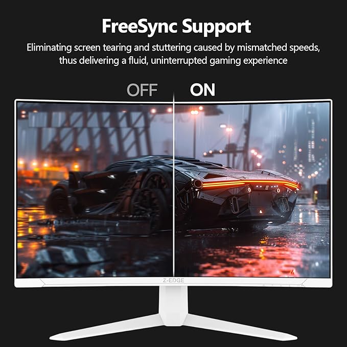 Z-Edge 27 inch Curved Gaming Monitor, FHD 1080P 300Hz Curved Monitor 1500R - Image 6