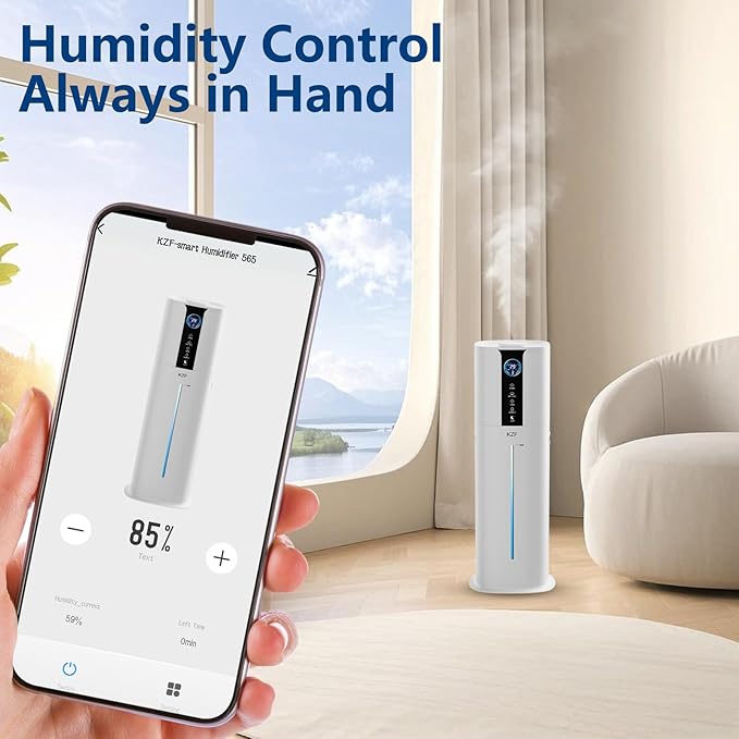 9L Smart Humidifiers for Bedroom Large Room, 2.3Gal Cool Mist Top Fill Diffuser - Image 3