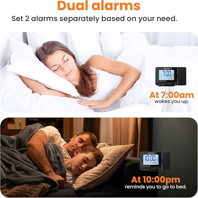 SMARTRO Digital Projection Alarm Clock - Image 8