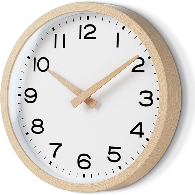 AKCISOT Wall Clock 14 Inch, Boho Large Wall Clocks Battery Operated Non Ticking by Akcisot