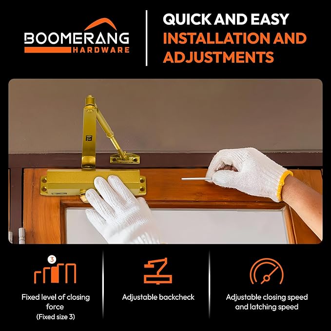Boomerang Medium Duty Automatic Commercial Door Closer - Image 4