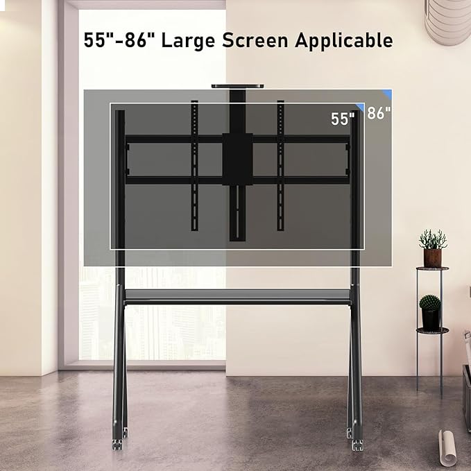 Glidesync Smart Board Stand for 55"- 86'' Interactive Whiteboard, Mobile Stand - Image 5