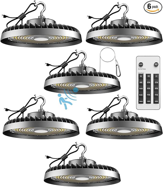 ACOHOOK 300W LED High Bay Light Motion Sensor, 45000lm Commercial Bay Lights by ACOHOOKCommittedToProvidingCost-EffectiveProductsQualityServices