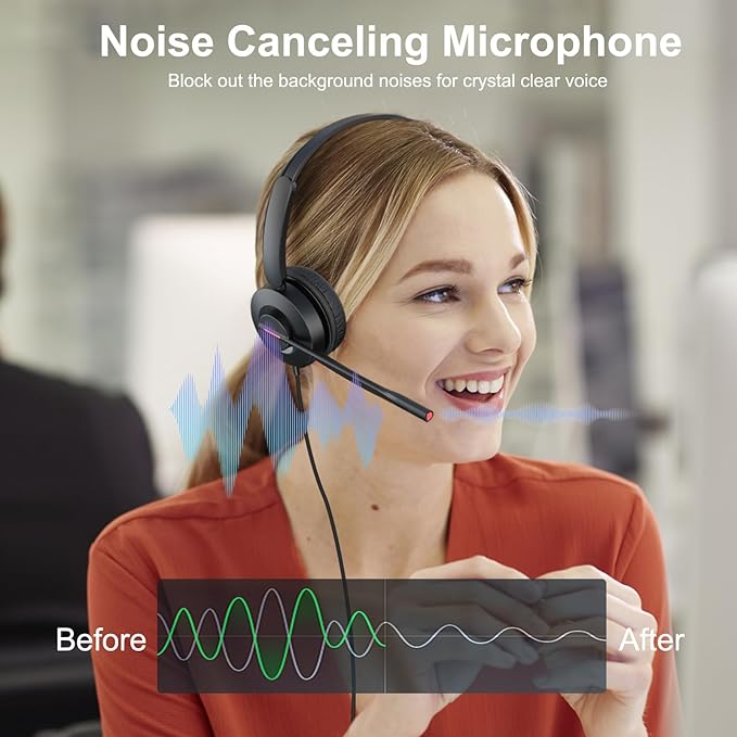 MAIRDI USB Headset with Microphone, PC Headset with Mic Noise Cancelling - Image 2