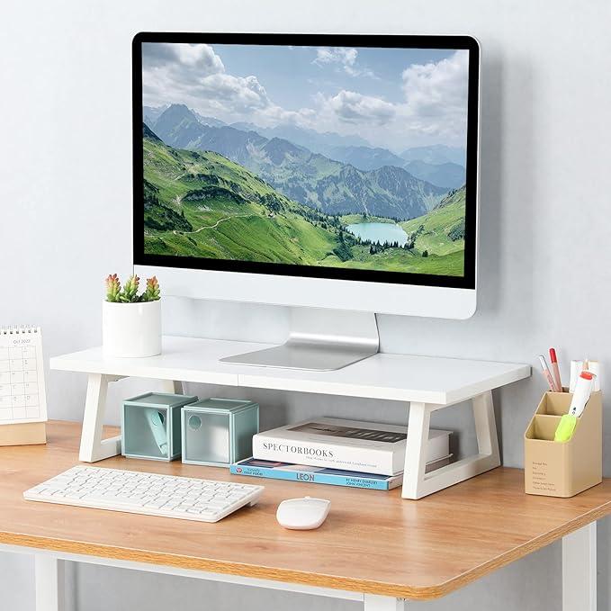 TEAMIX 24 inch Monitor Stand Riser, Printer Stand Riser - Image 2