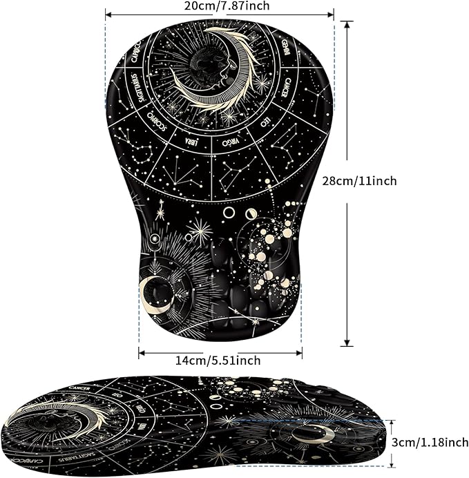 YIWEI Ergonomic Mouse Pad with Wrist Rest - Image 6