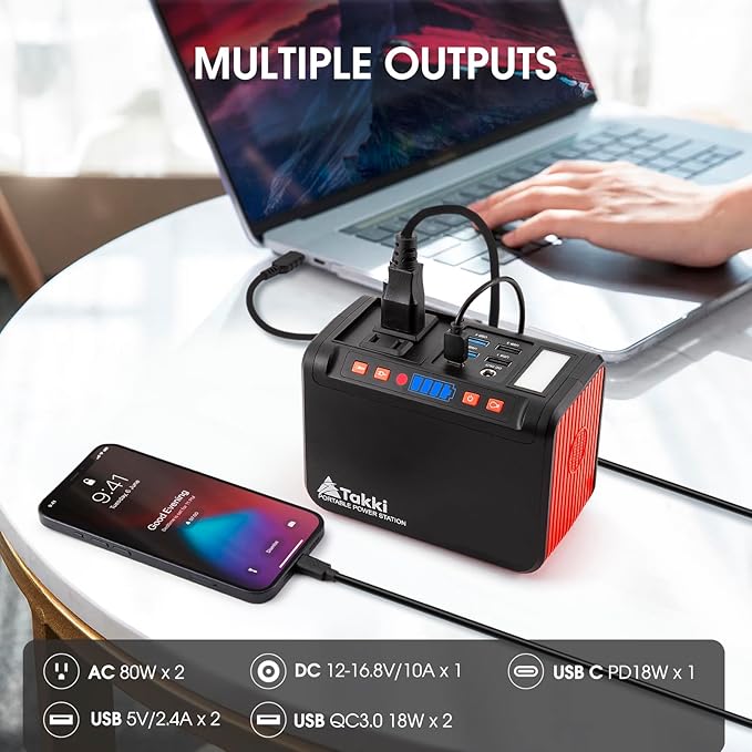 Takki 111Wh Portable Solar Generator Power Station - Image 3