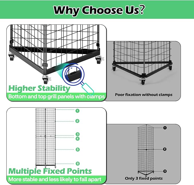 ztysn Grid Wall Panels Display Stand - Image 6