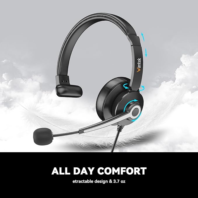 Wantek USB & 3.5mm Headset - Image 6