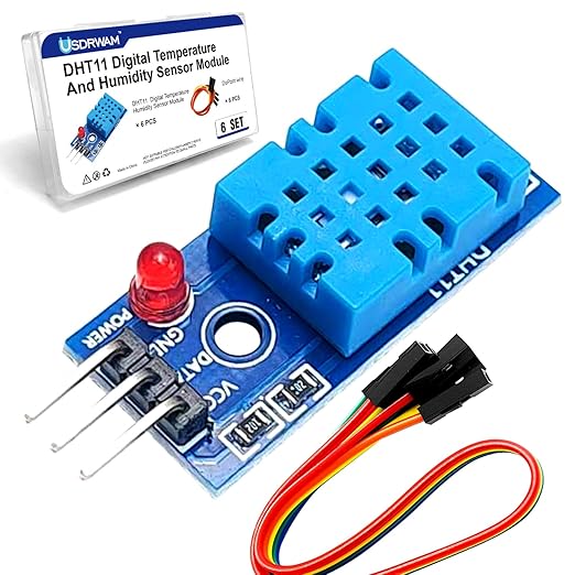 6 Set Digital Temperature and Humidity Sensor Modules, Compatible by Usdrwam