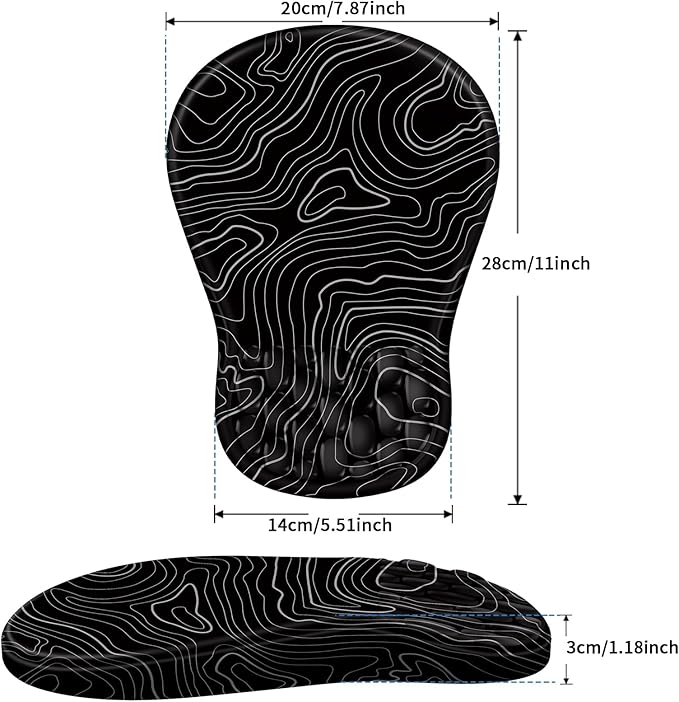 YIWEI Ergonomic Mouse Pad with Wrist Rest - Image 6