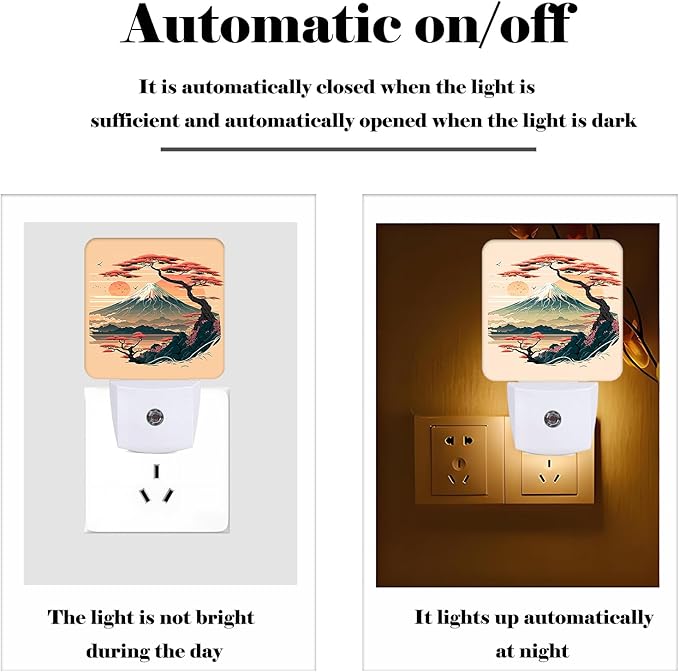 FSHVQKD Mount Fuji Night Light, Plug-in Night Lights - Image 3