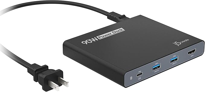 j5create USB-C Travel Hub with PD 65W Power Supply by j5create