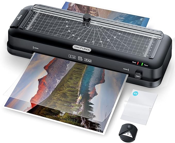 SINOPUREN 9-Inch Laminator Machine, Fast 3-Min Warm-Up, 3-in-1 Thermal Laminator by SINOPUREN