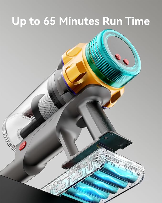 Cordless Vacuum Cleaner, 55KPA 650W 65Mins Extra-Large Dust Cup Cordless Stick - Image 4