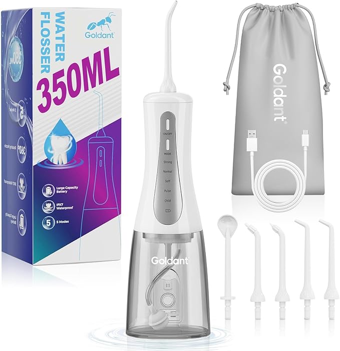 GOLDANT 350ML Water Dental Flosser Teeth Pick by GOLDANT