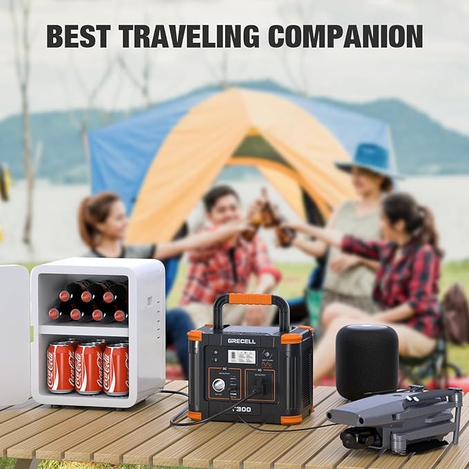 Portable Power Station 300W, GRECELL 230.88Wh Solar Generator - Image 8