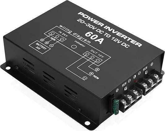 MEIRIYFA DC 24v to 12v 60A Power Converter Inverter, DC Step Down 24v to 12v by MEIRIYFA