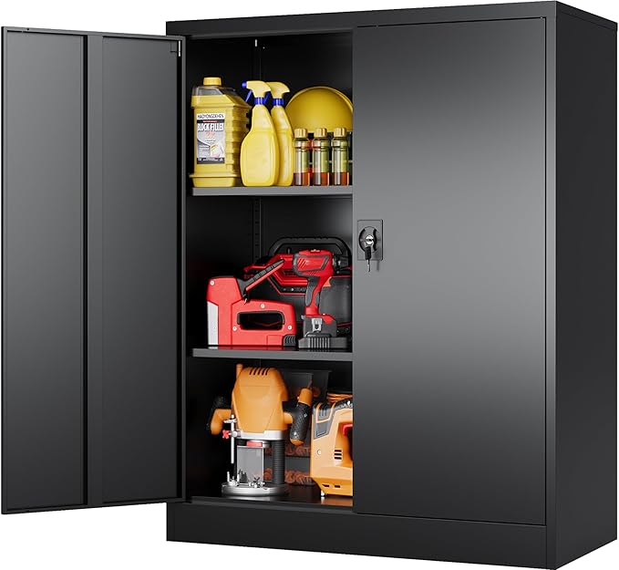 SISESOL Small Metal Storage Cabinet by SISESOL