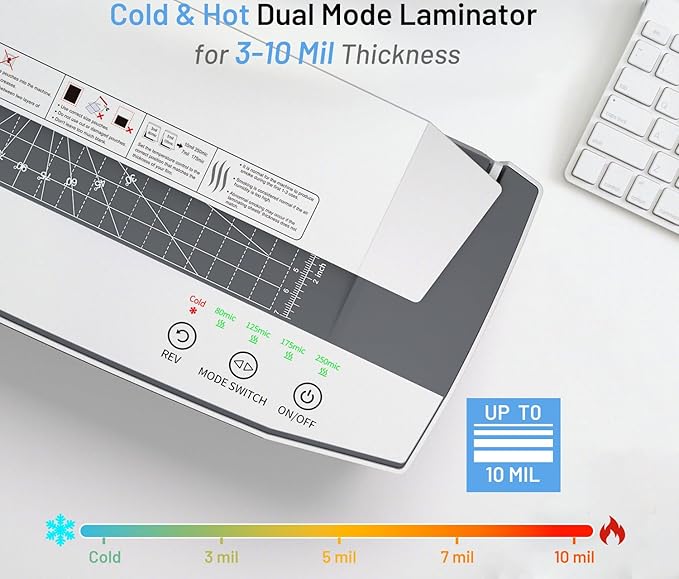 Buyounger 3-10 Mil Laminator Machine, 4-Roller Commercial Laminator Machine - Image 5