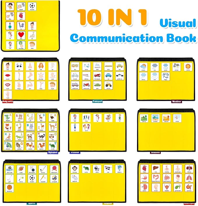 Boczif Visual Communication Book, Nonverbal Communication Board, Autism - Image 2
