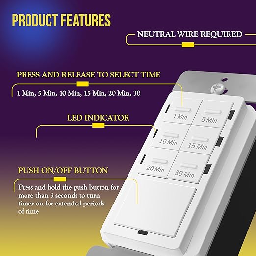 ENERLITES Countdown Timer Switch - Image 2