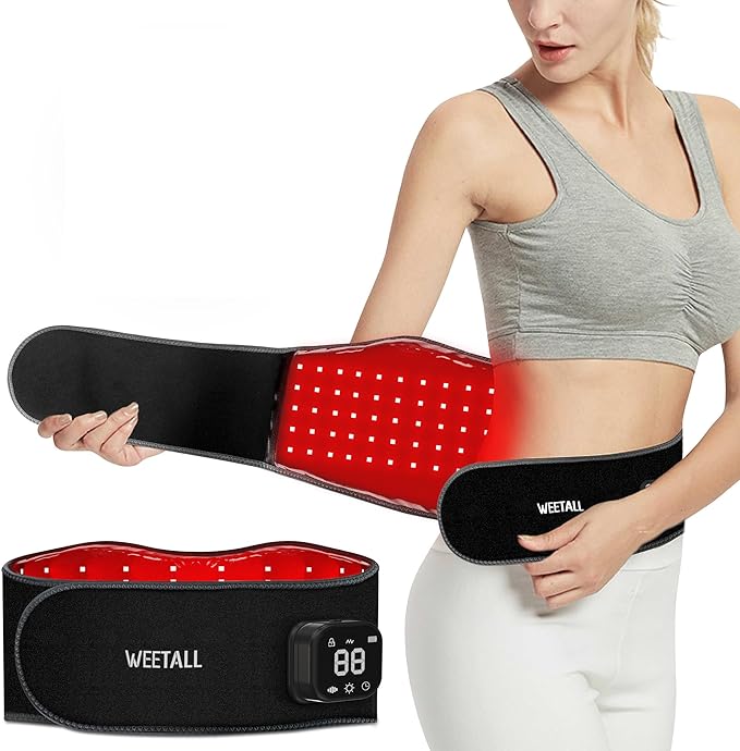 Red Light Therapy Belt for Body: Massage Heating Infrared Light Device by WEETALL