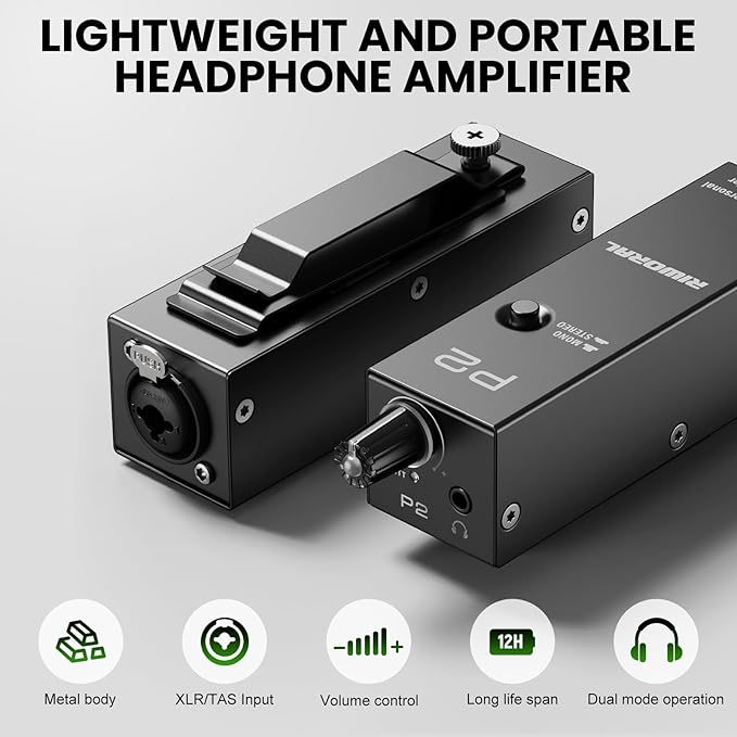 Riworal battey powered Portable Personal Amplifier Analog Headphone Amplifier - Image 3