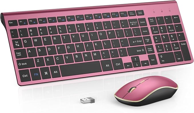 Wireless Keyboard Mouse Combo, J JOYACCESS 2.4G Compact and Ultra Slim Wireless by JOYACCESS
