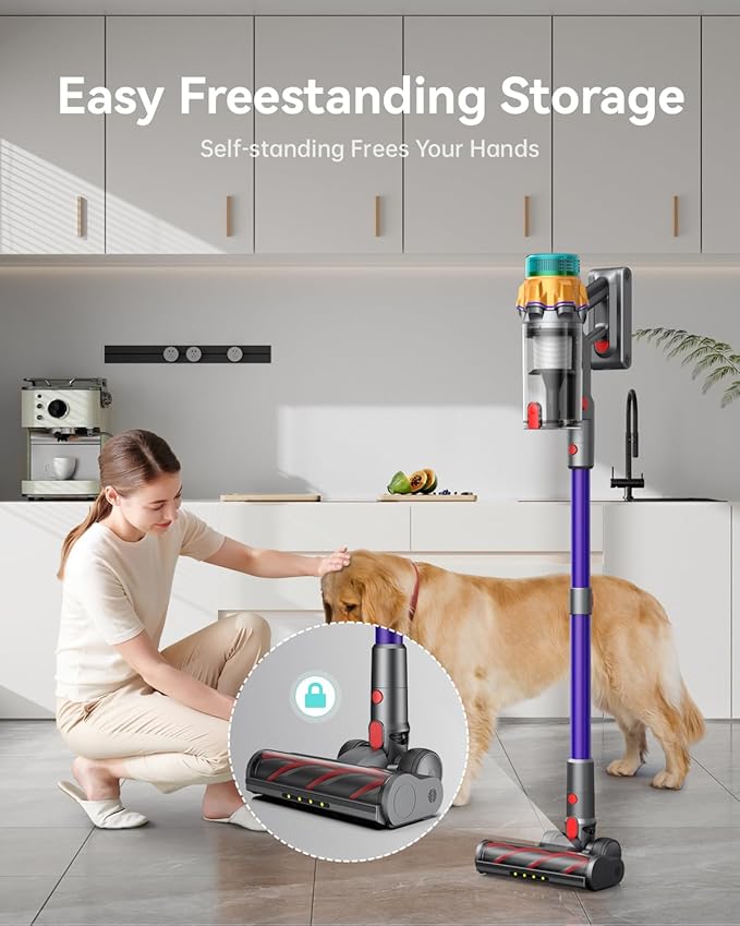 Cordless Vacuum Cleaner, 55KPA 650W 65Mins Extra-Large Dust Cup Cordless Stick - Image 5