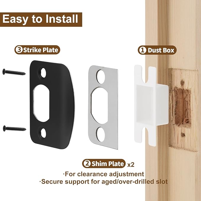 MOSECYOU Standard Door Strike Plate - Image 4