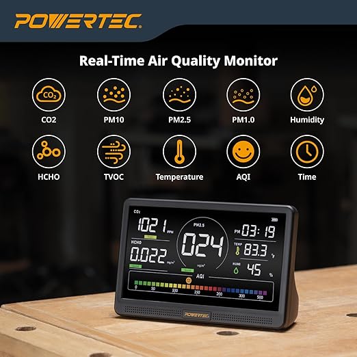 POWERTEC AD1001 Air Quality Monitor - Image 2