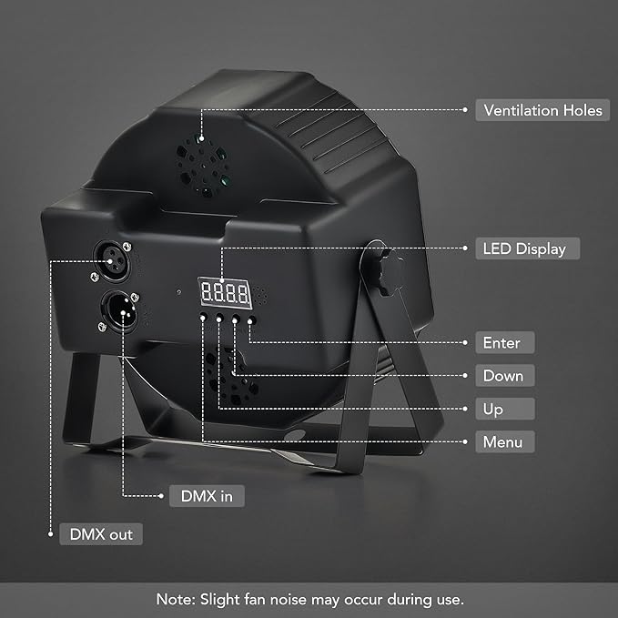 CO-Z 36 LED Stage Lights, RGB Par Lights - Image 5