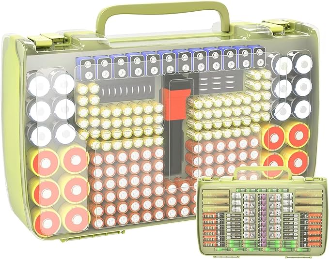 Aptbyte Battery Organizer Storage Holder Box Case by APTBYTE