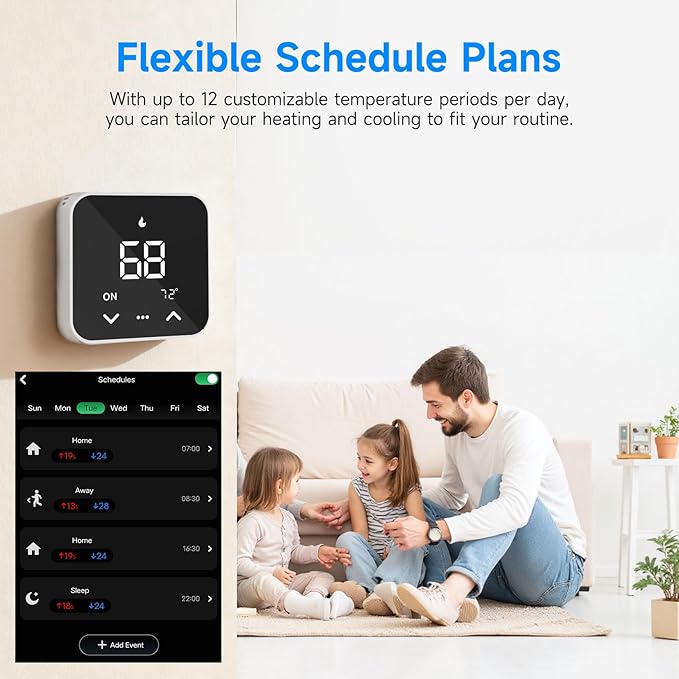 Smart Thermostat for House, WiFi Thermostat Compatible - Image 5