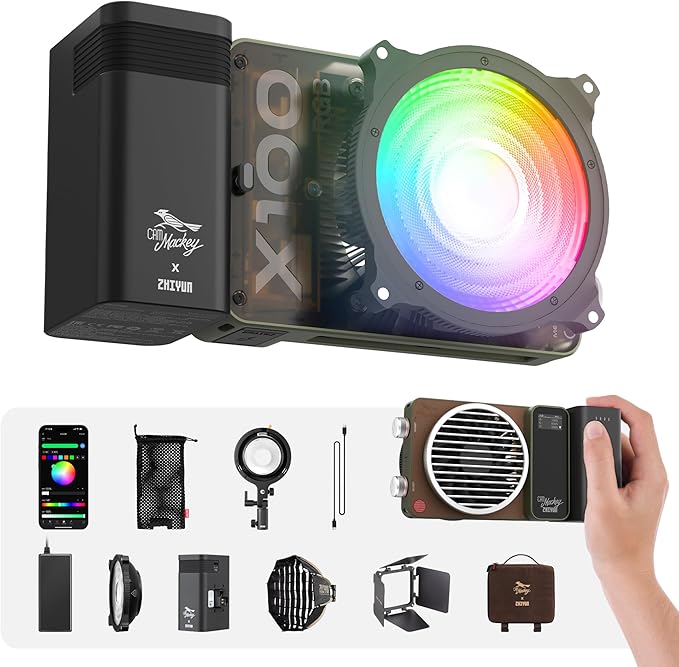 ZHIYUN MOLUS X100 RGB PRO 100W Video Light V2 Upgraded Version Professional by ZHIYUN