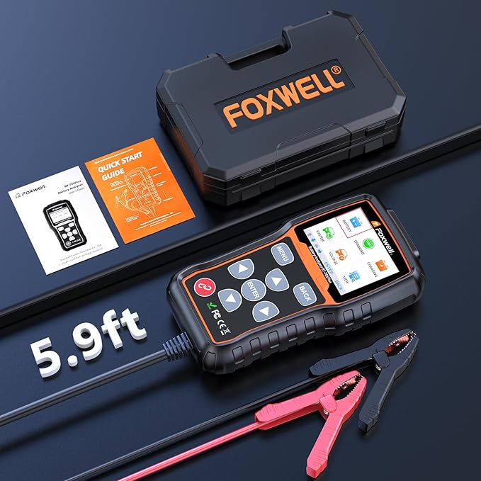 Car Battery Tester 24V 12V Load Tester, FOXWELL BT705 Plus 100-2000CCA - Image 9