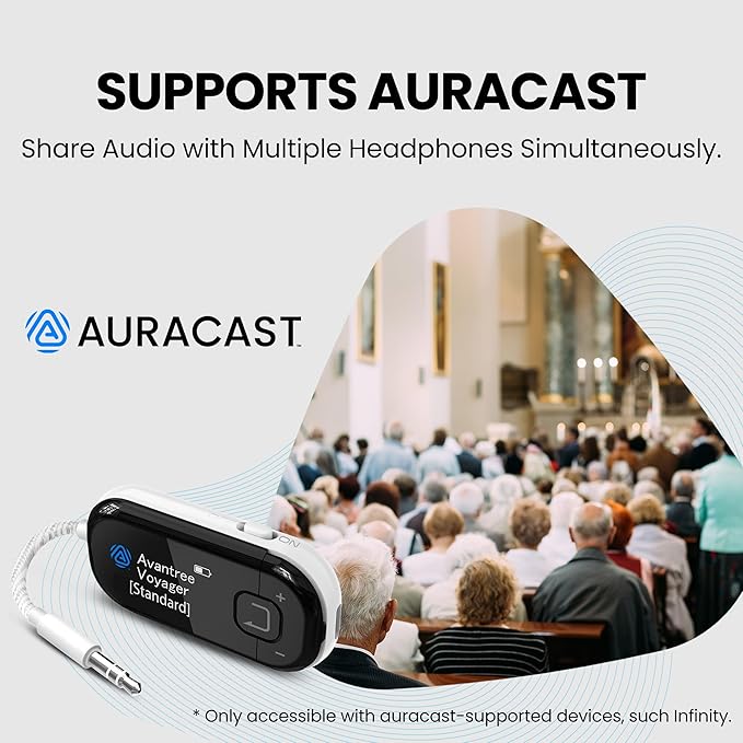 Avantree Voyager – OLED Display & Latest Auracast Bluetooth 5.4 Adapter - Image 5