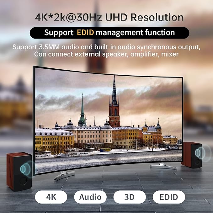 MT-VIKI 16X16 4K HDMI Matrix Switch Support Web GUI & 3.5mm Stereo Audio - Image 4