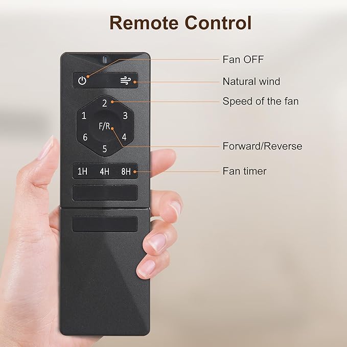 WINGBO 60 Inch Ceiling Fan without Light - Image 8