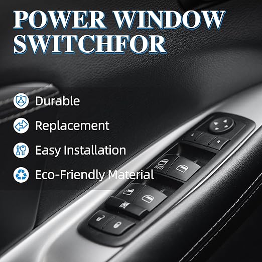 WUANGKI Master Power Window Control Switch | Front Driver Side | 13+8 Pins | - Image 8
