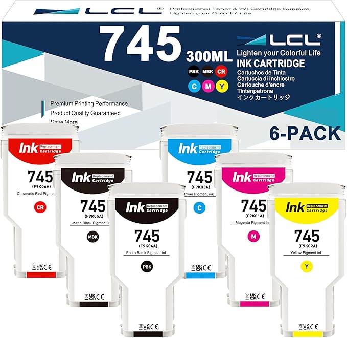 LCL 745 Ink Cartridge 300ml High Capacity Replacement by LCL