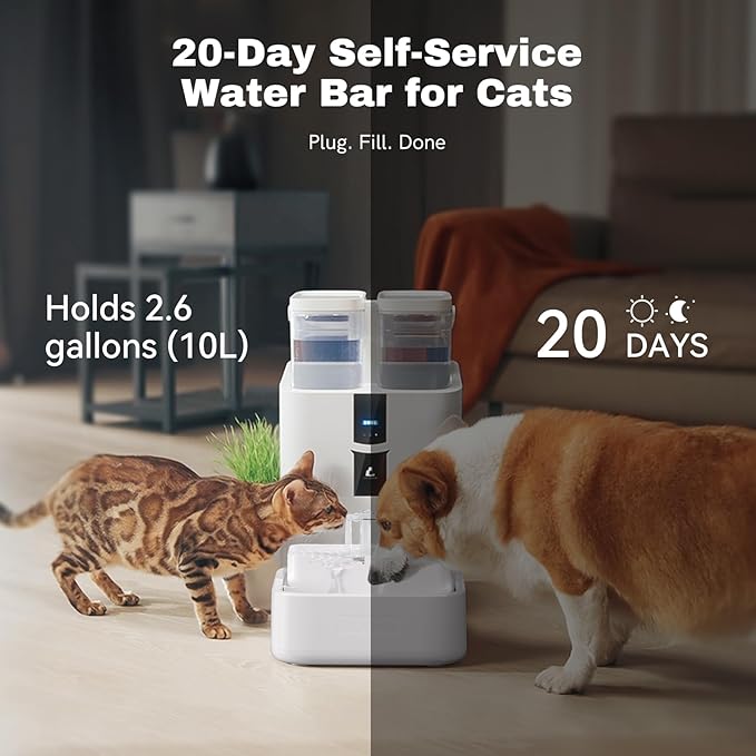 Automatic Cat Water Fountain 10L/338oz Self Filling and Cleaning, Pet Water - Image 9