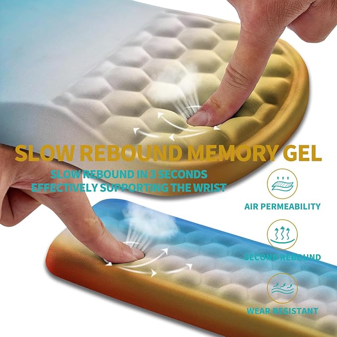 Hokafenle 2 in 1 Ergonomic Mouse Pad Wrist Support & Wrist Rest - Image 3