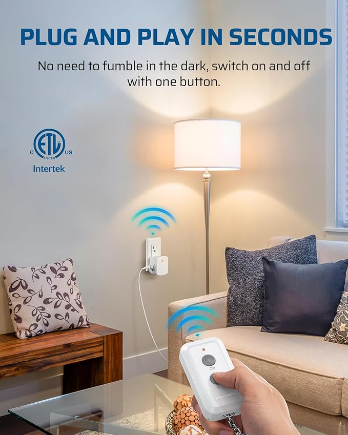 DEWENWILS Remote Control Outlet, Upgraded Version Wireless Remote Light Switch - Image 3