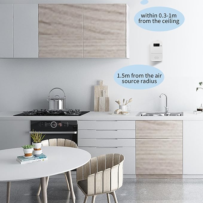 2-in-1 Carbon Monoxide and Combustible Gas Detectors Combination, Plug in Co - Image 7