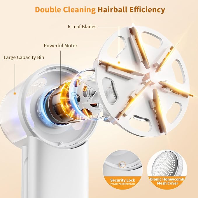 coldSky Fabric Shaver Rechargeable, 2-in-1 Electric Fabric Shaver & Lint Remover - Image 4