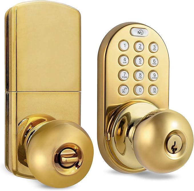 MiLocks TKK-02P Digital Door Knob Handle Lock by MiLocks